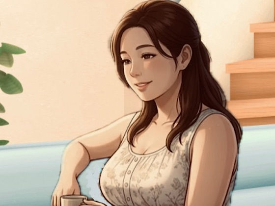 【官能小説】無防備な隣のぽっちゃり奥さん  第二話  お風呂が沸きました  恥じらう真理さんと湯船の密着 画像1