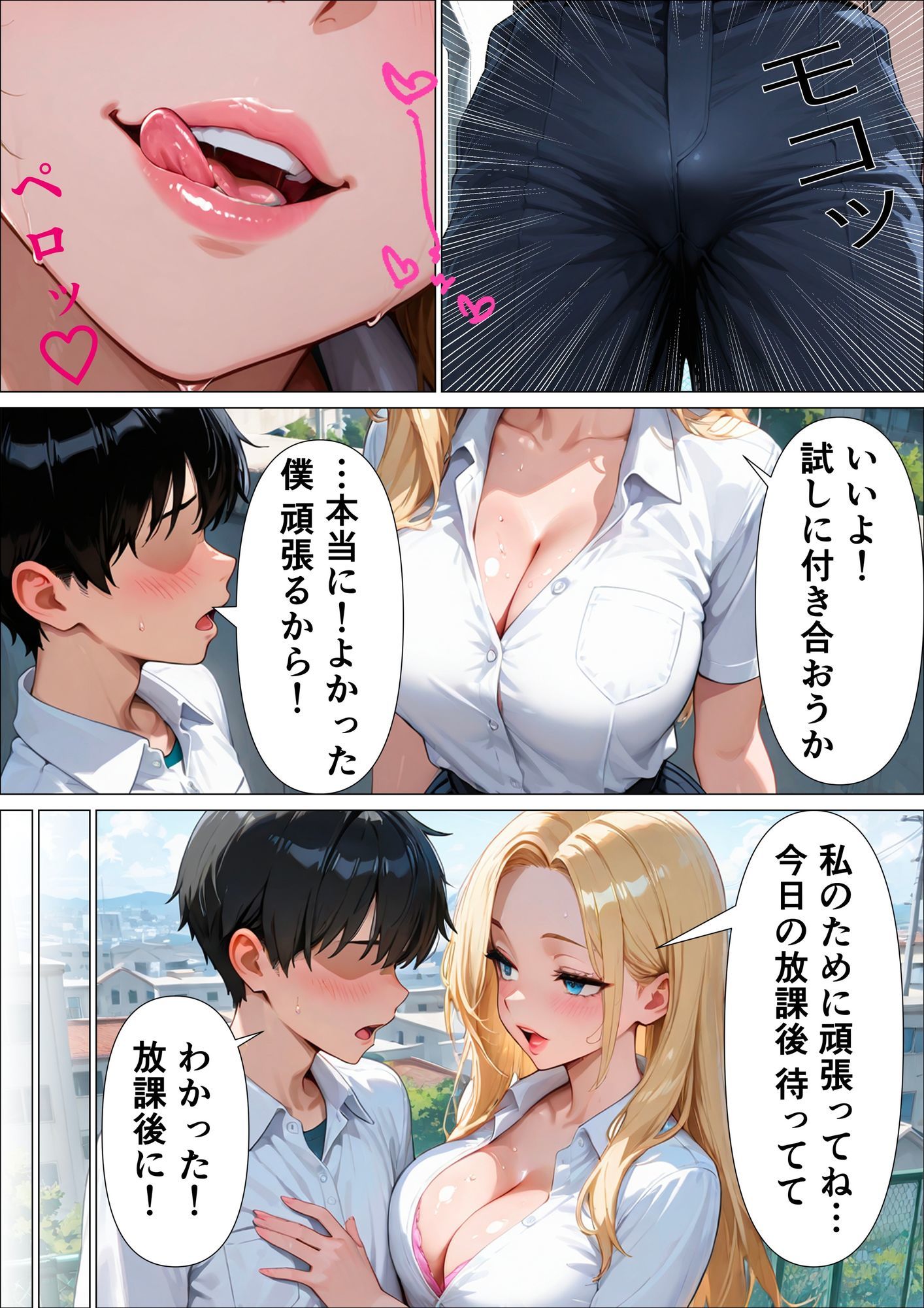 告白してきた優等生がデカチンで逆レ●プしたら気持ち良すぎて童貞チンポに中出しされた話 画像2