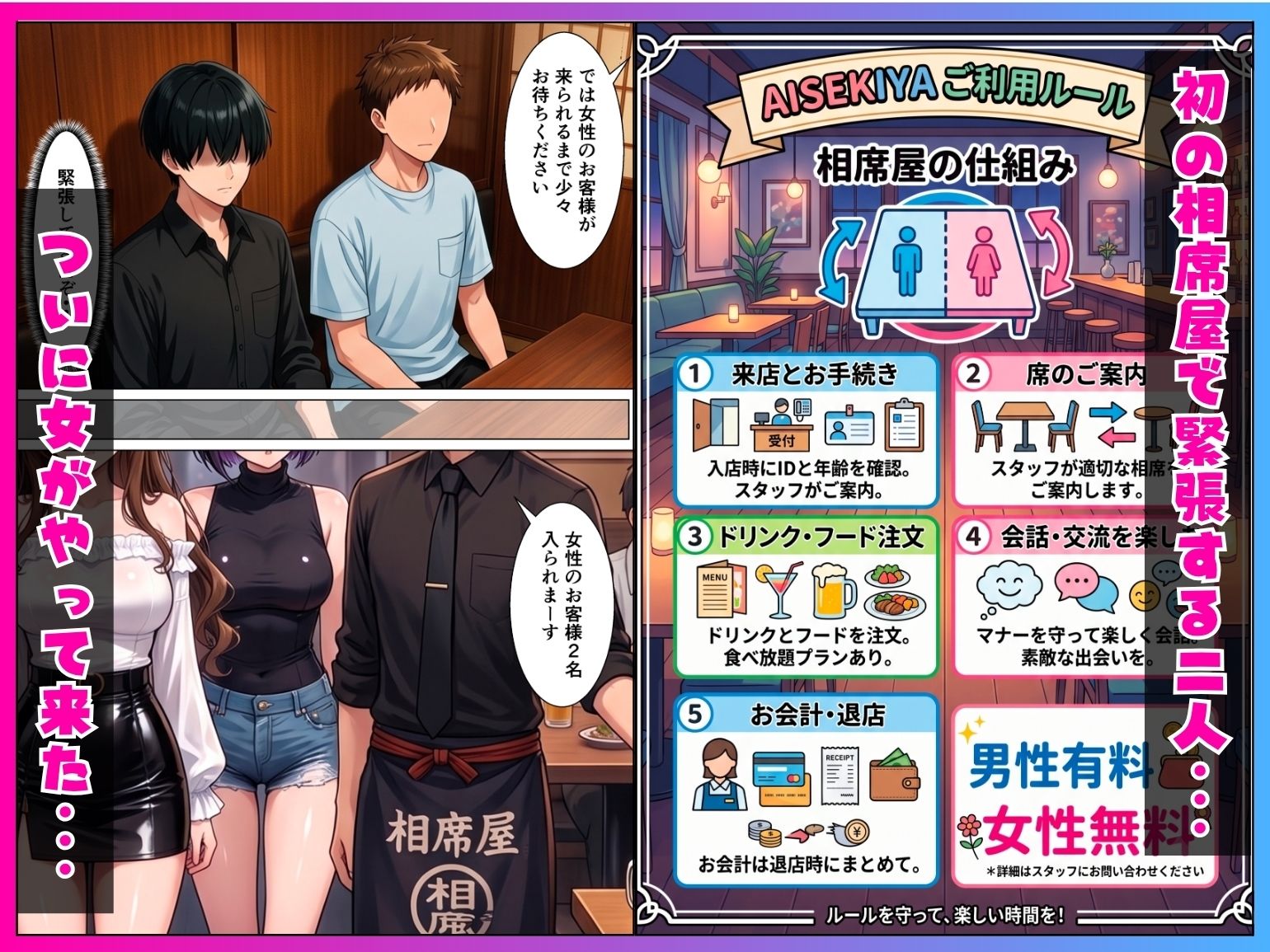 童貞陰キャの僕が相席居酒屋で出会ったクール系ギャルとあざと系ギャルに中出しセックスした話 画像2
