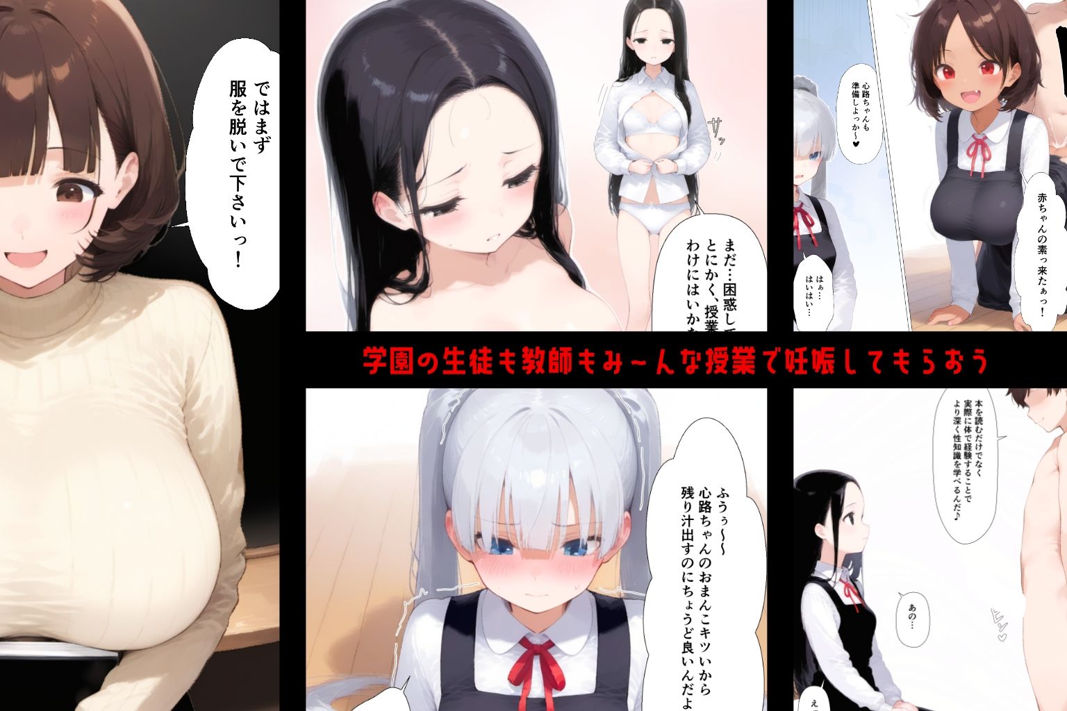 托卵学園  オカシな性教育で生徒も教師も保護者もみ〜んな托卵妊娠させちゃいました 画像1