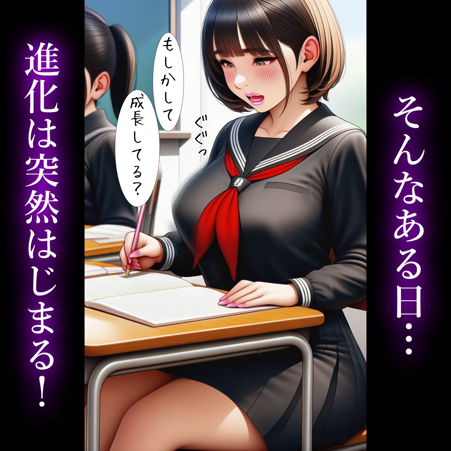 【TSロリ→熟女化】TSロリ女子校生、飛び級で熟女ビッチ進化！ サンプル画像 6