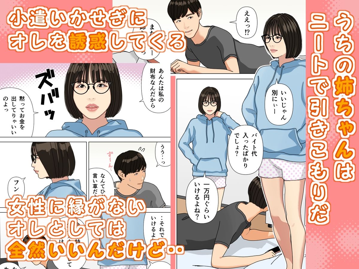 ニートで引きこもりな風呂キャンセル界隈の姉ちゃんがクサい身体で誘惑してくる 画像1