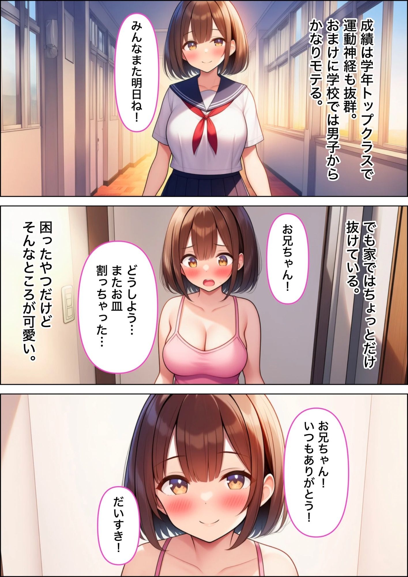 小悪魔妹に誘惑されて中出しセックスしちゃった話 画像6