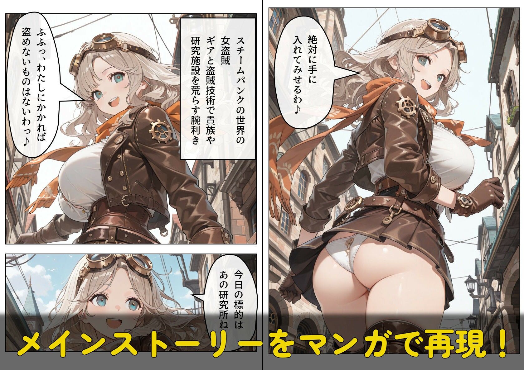 巨乳女盗賊はあの実験の快楽を忘れられない〜秘密のラボで芽生える恋〜 画像1