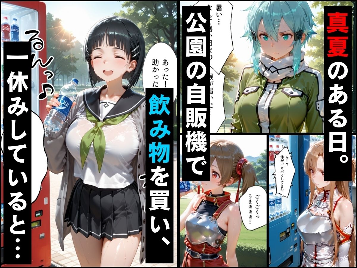 【エロ漫画】自販機のドリンクで超乳確定〜研究所で即ハメした話〜 S●O編1