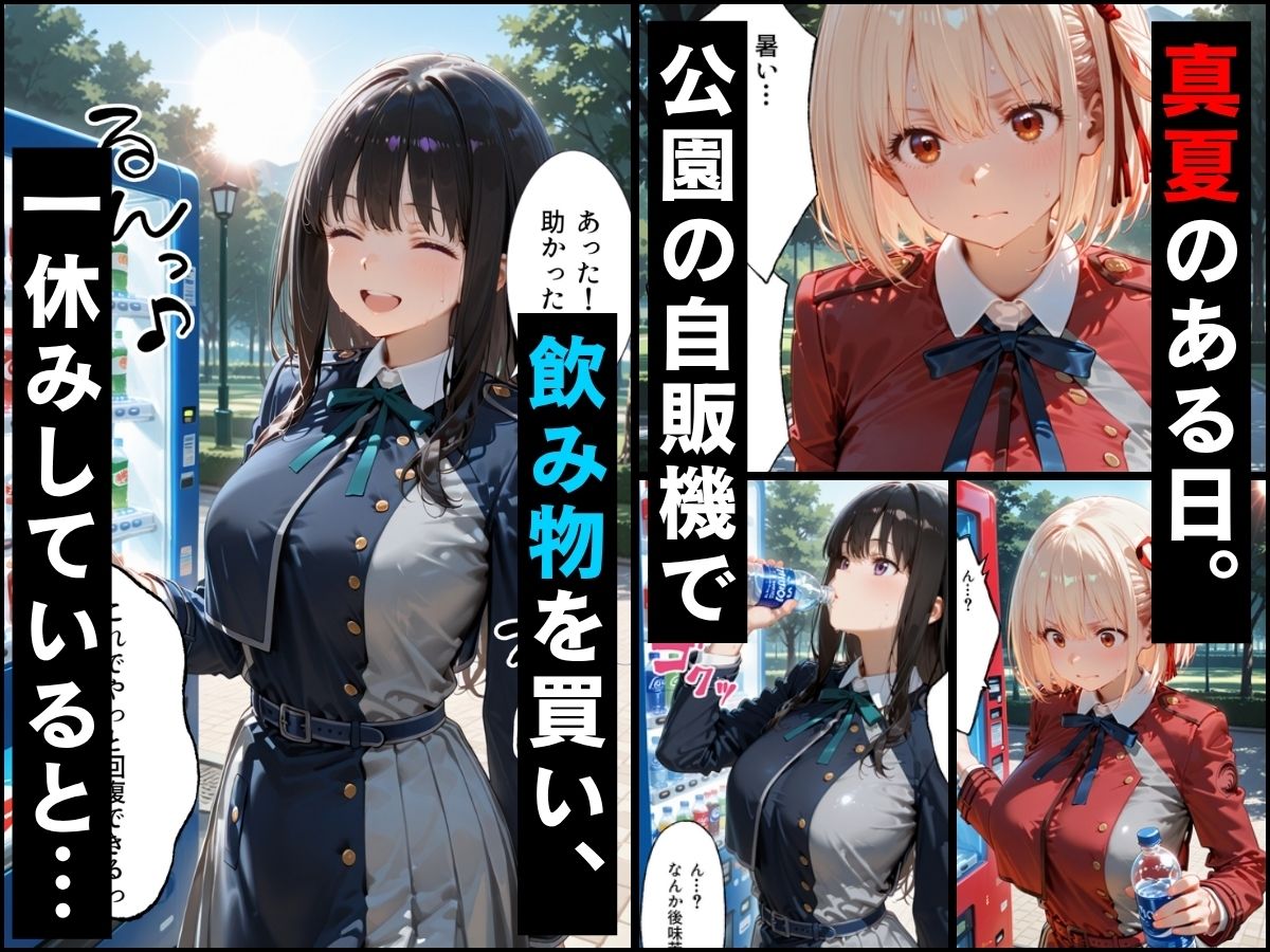 自販機のドリンクで超乳確定〜研究所で即ハメした話〜 リ●リスリコイル編 画像1
