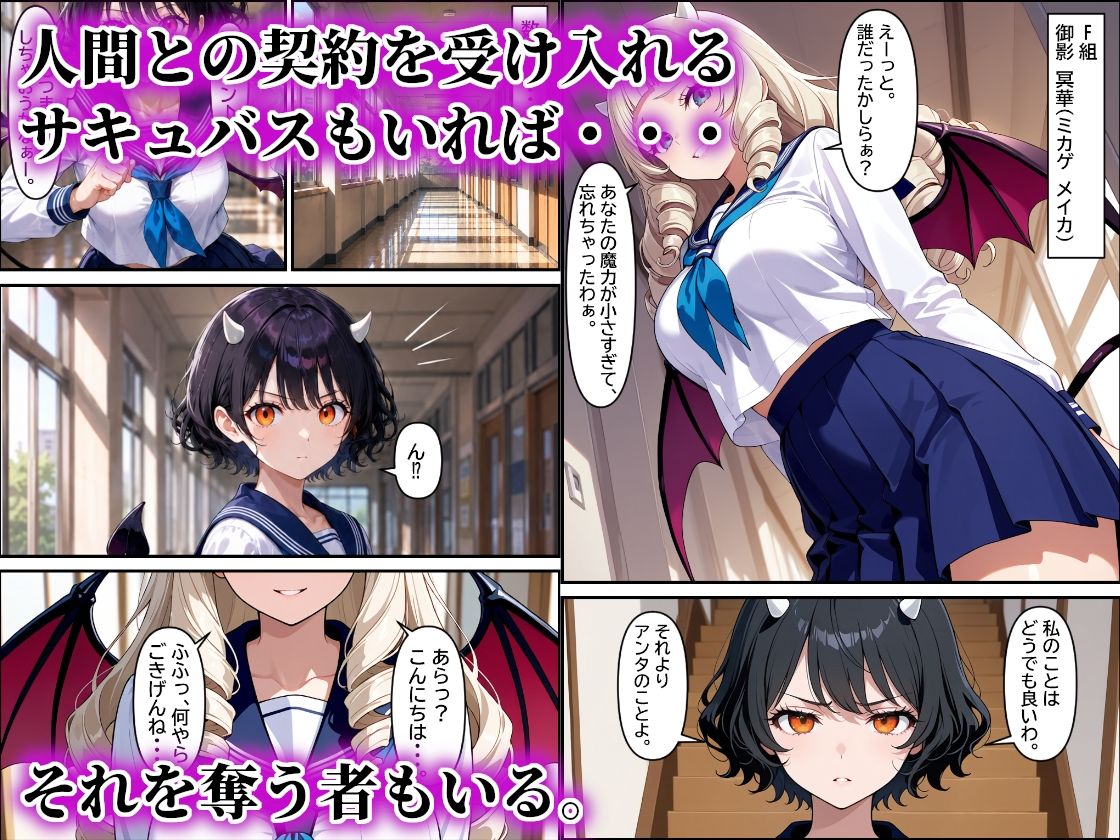 精液不足のJ〇サキュバスとスキル【キン〇マ】男の搾精物語 サンプル画像 6