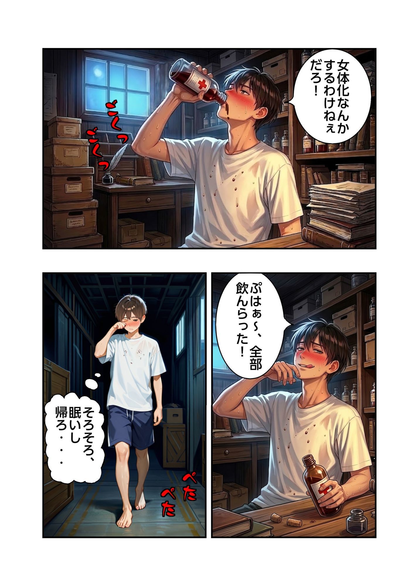 神秘の秘薬で女体化してしまった件! 画像2