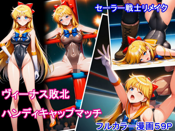 セーラー戦士リメイク  ヴィーナス敗北  ハンディキャップマッチ