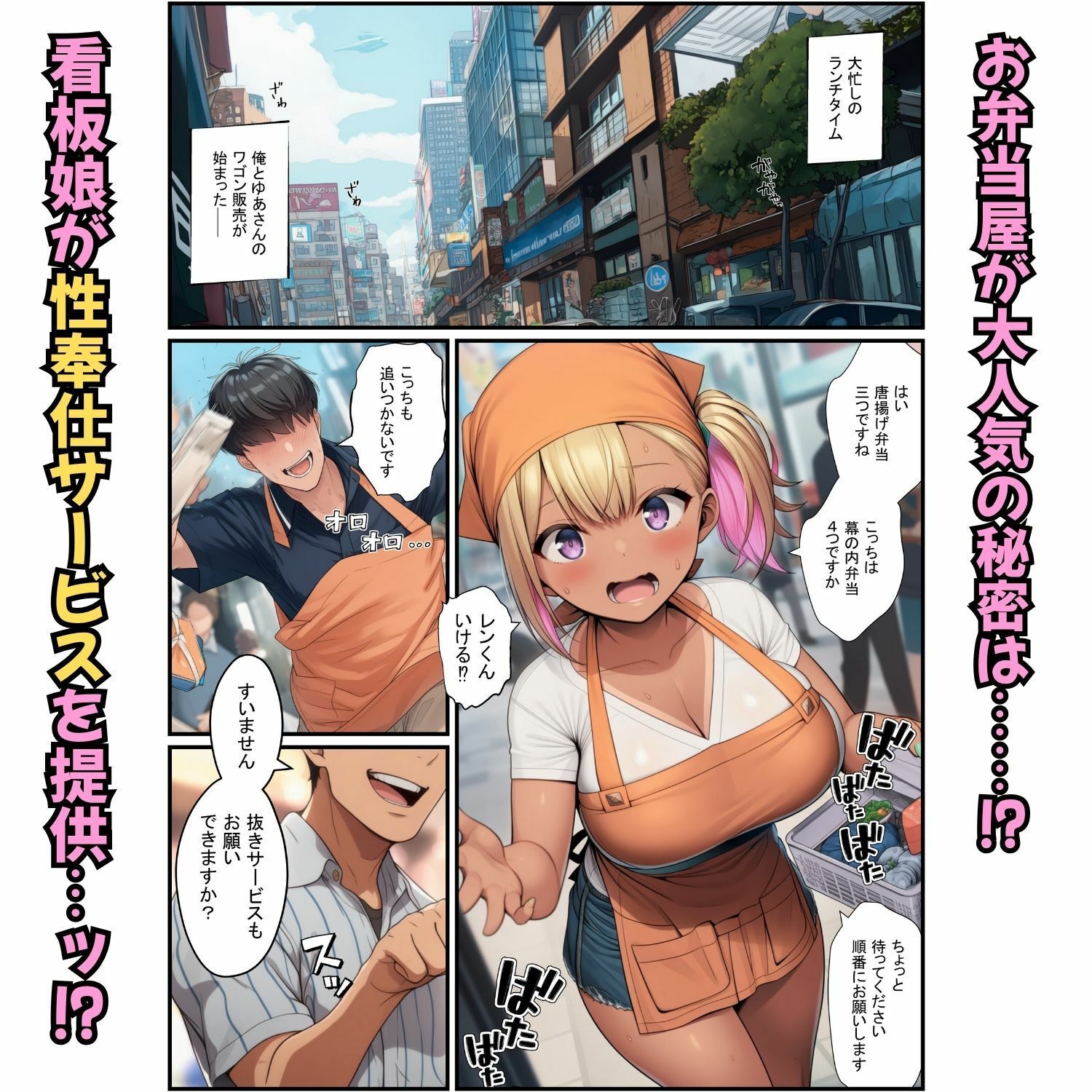 お弁当屋の看板娘が生ハメ奉仕!配達先で寝取られ肉便器堕ち 画像3