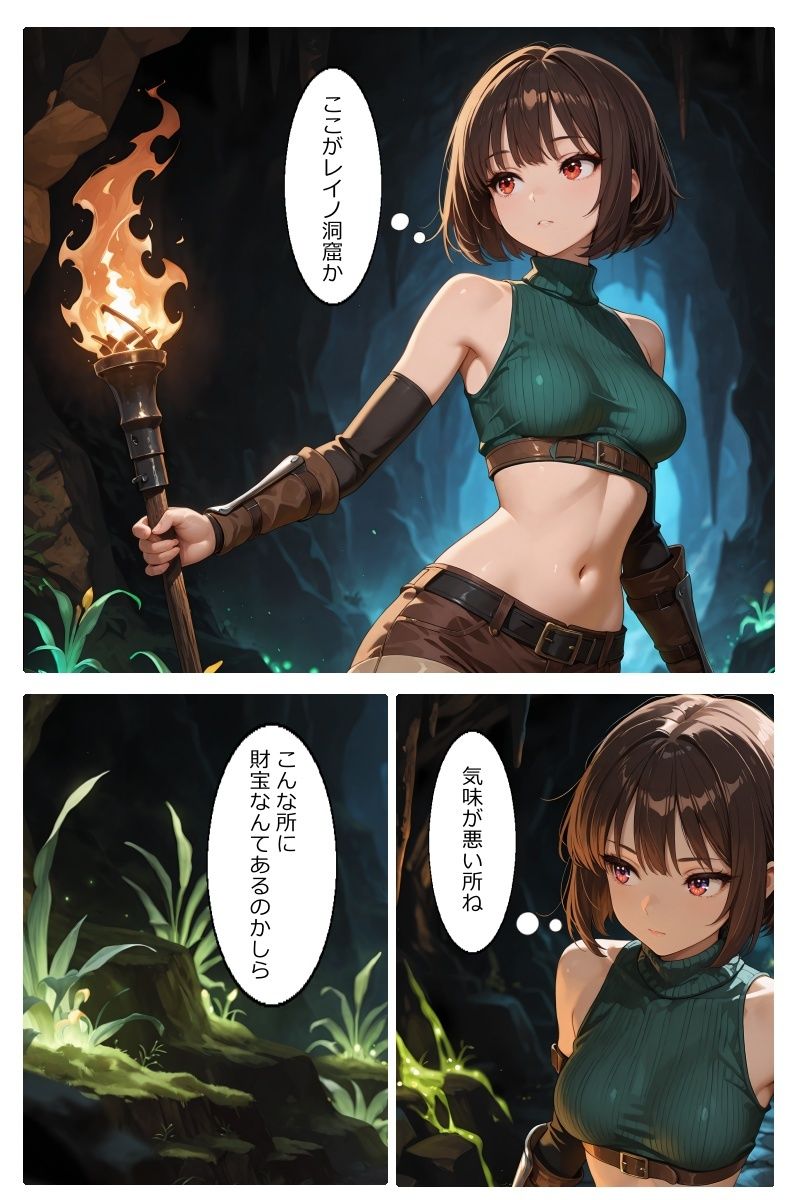 触手に襲われる冒険者の話〜シフ〜 画像1