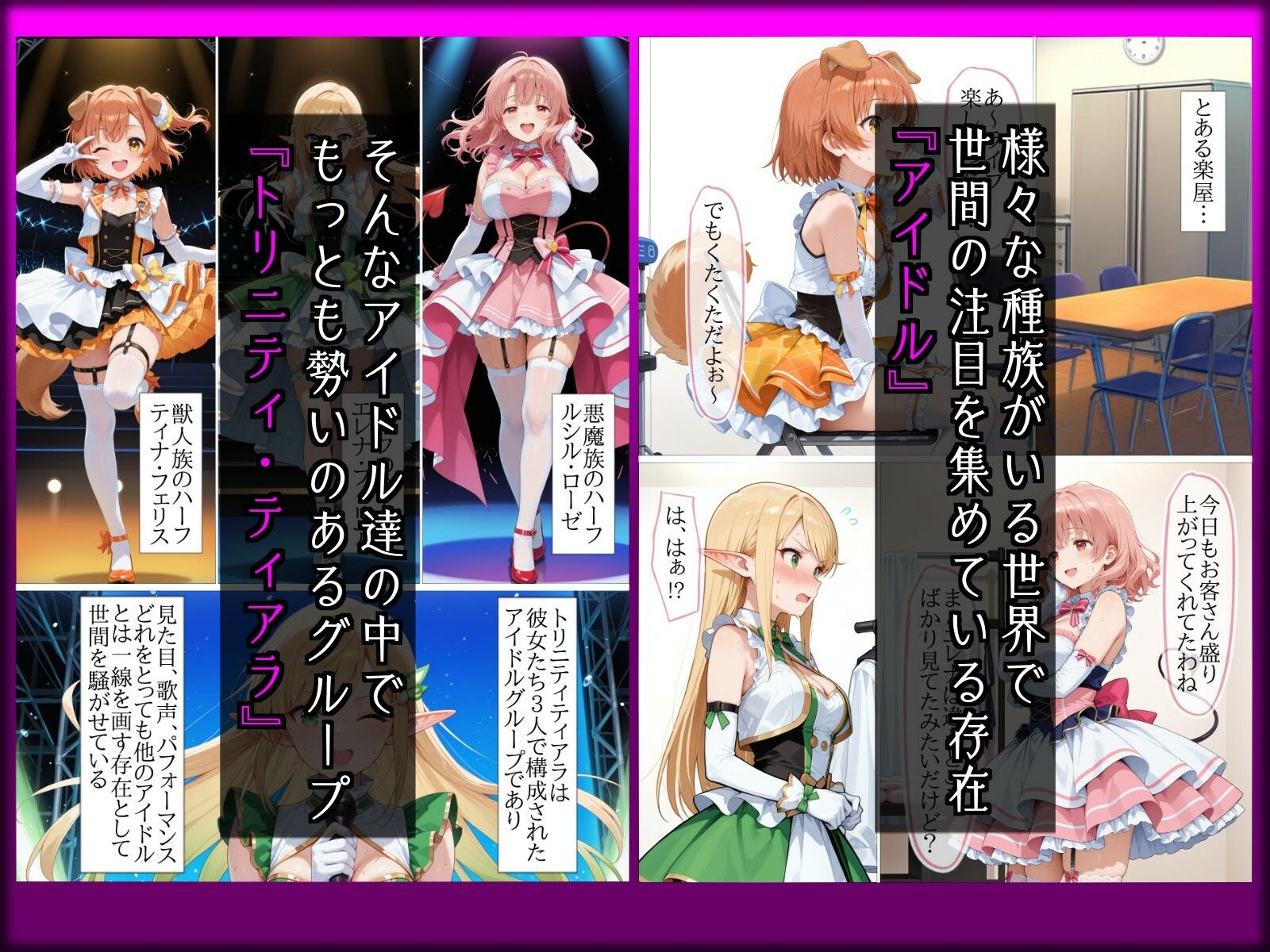 【NTR】彼氏持ち人気アイドルエルフ絶対服従〜社長室で身代わり秘書になった私〜 画像1