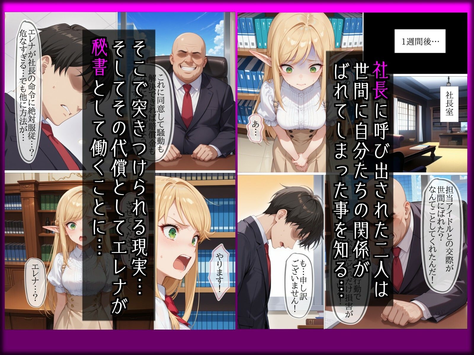 【NTR】彼氏持ち人気アイドルエルフ絶対服従〜社長室で身代わり秘書になった私〜 画像3