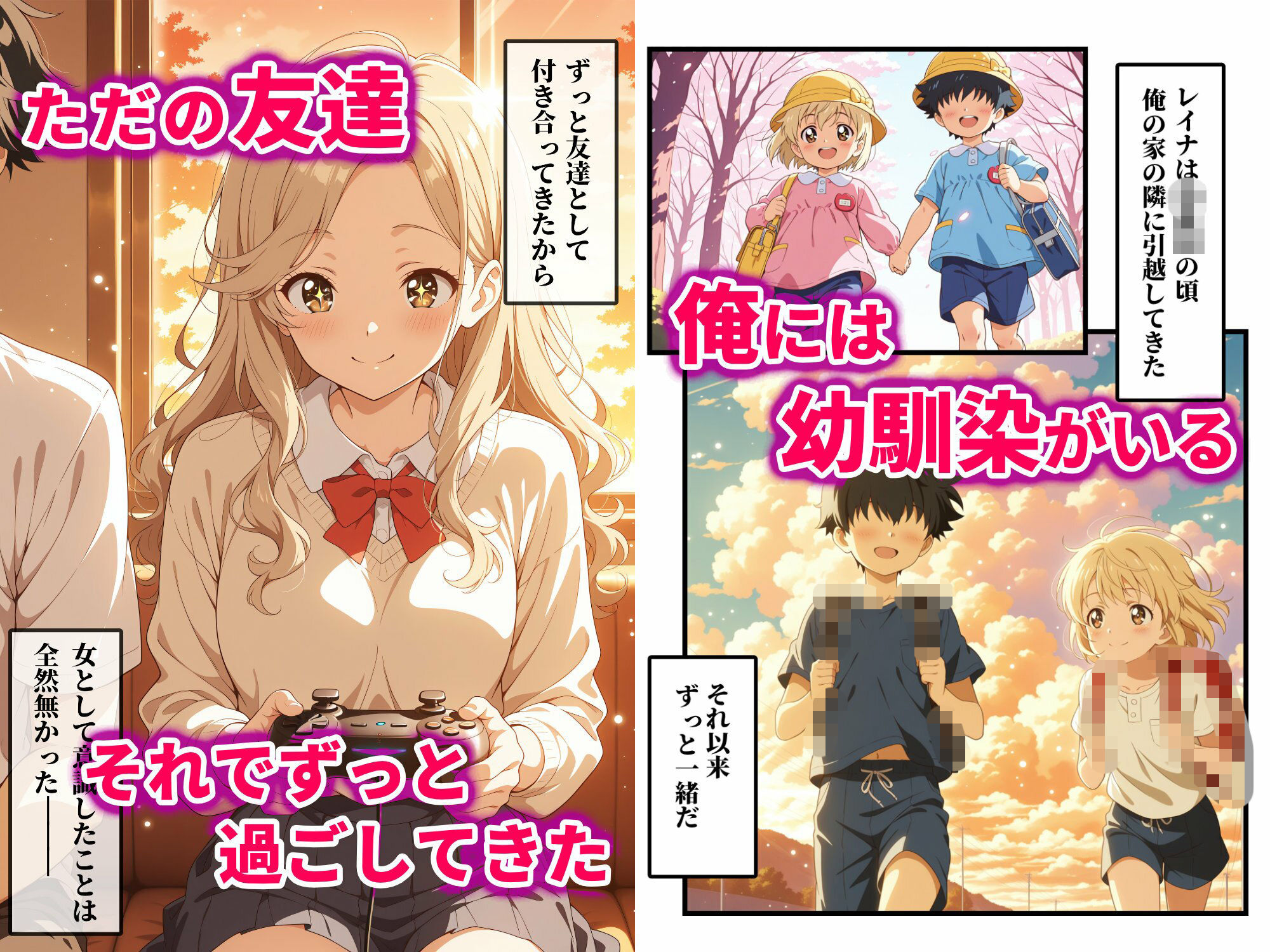 むっちりギャルに成長した幼馴染が、今でも俺の部屋に来るからセックスした話 サンプル1