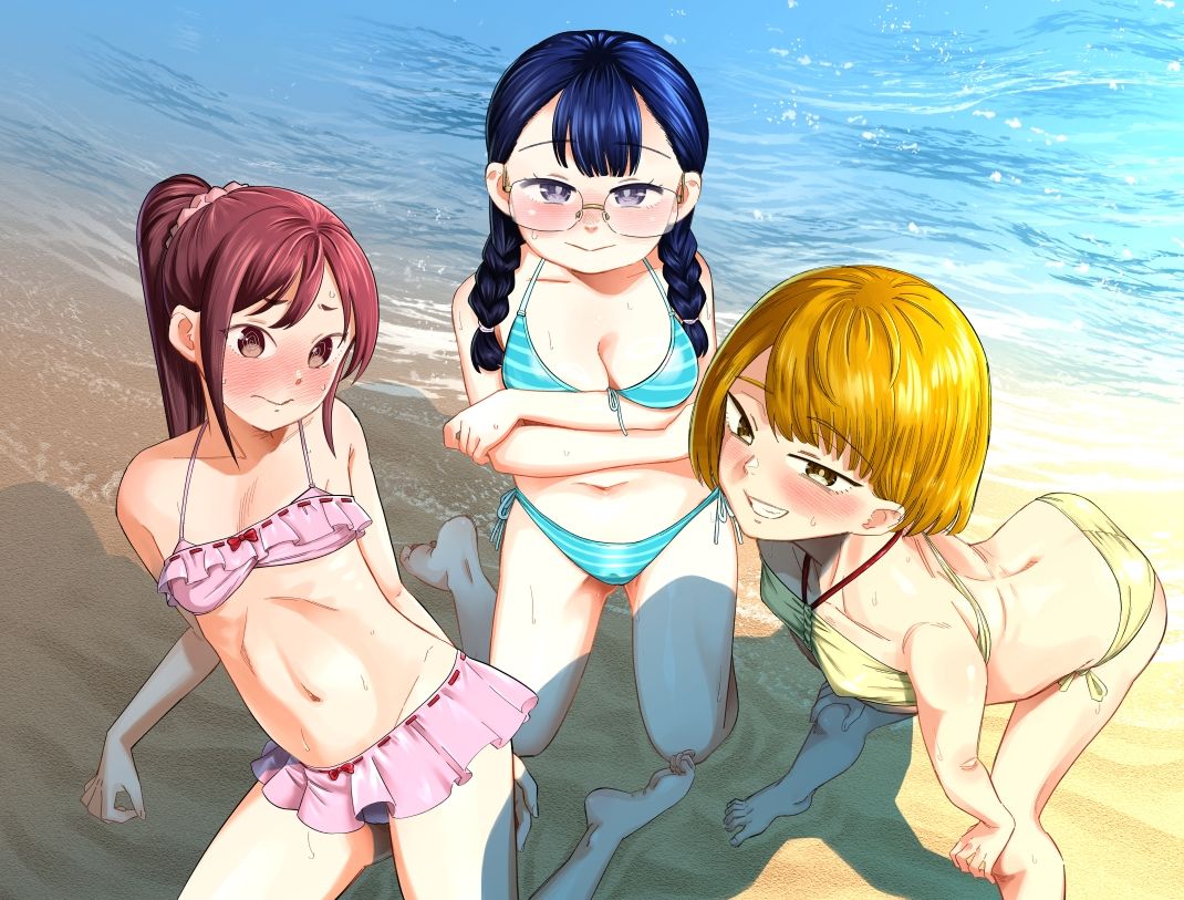 すりーぴーす!! 〜性に興味しんしんの3人娘はえっちな初体験を求めて海へ行く〜 【団地の友達 外伝】 サンプル画像