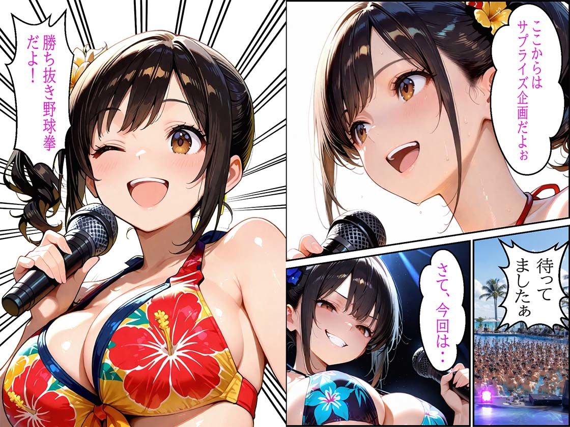 セックスアイドルの水上ライブ勝ち抜き野球拳で中出しセックス 画像2
