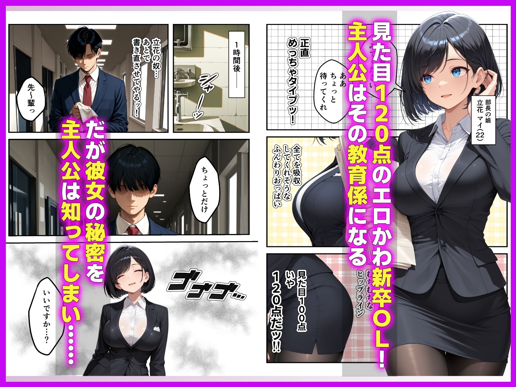 見た目120点の後輩新卒OLを教育するはずが逆に射精管理された 画像1
