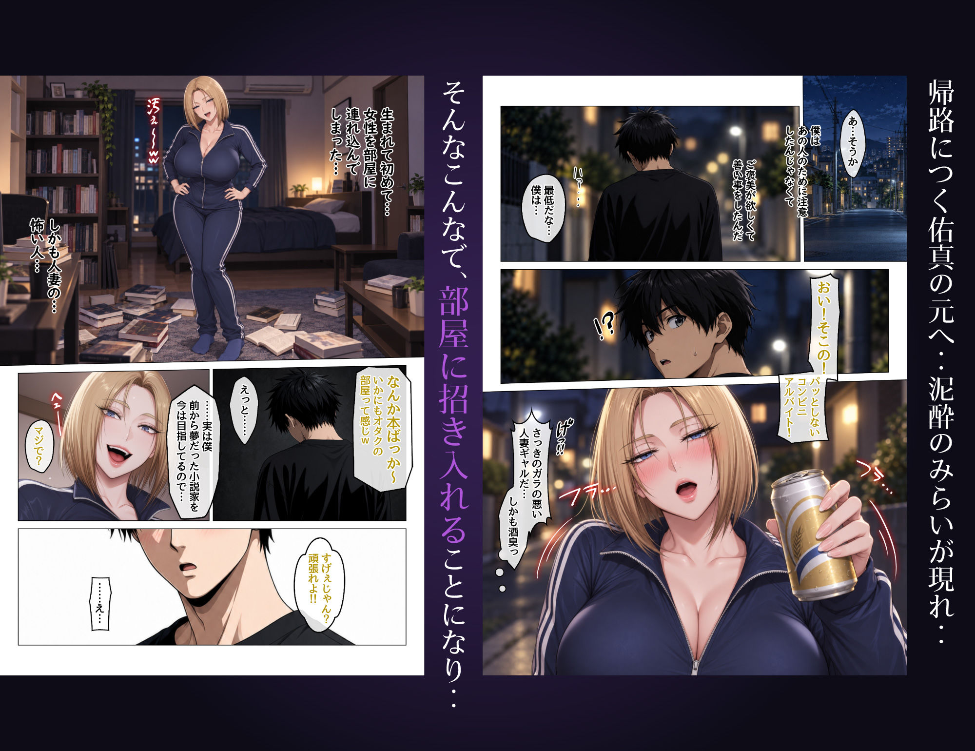 【無料エロ漫画】d_802590 むちむち恵体ボディの人妻ギャルに搾られ続ける童貞の僕(ハレノヒ)