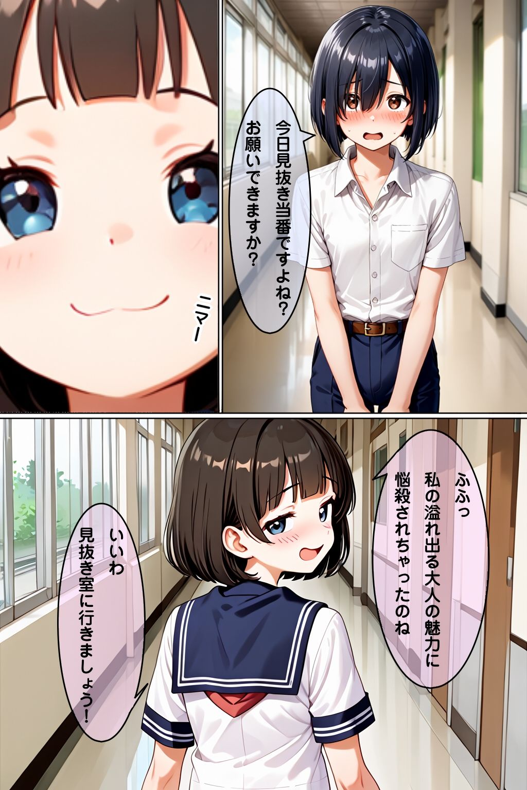学校で見抜き制度が導入されたので先輩で見抜きしたお話 サンプル画像 4