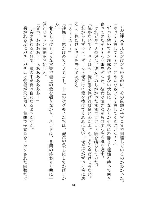 ケダモノ戦記(上) 〜歪んだ十二匹と猫による神様だったヒロイン溺愛ヤンデレ争奪戦〜 画像6