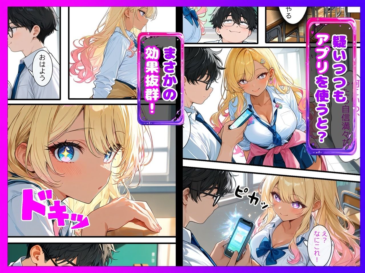 【陰キャ逆転】記憶操作アプリでいじめっ子の巨乳ギャルと清楚系を完堕ちわからせする話 画像4