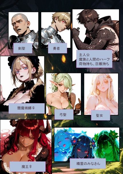 闇魔術師と魔王は巨根を味わいたい 画像1