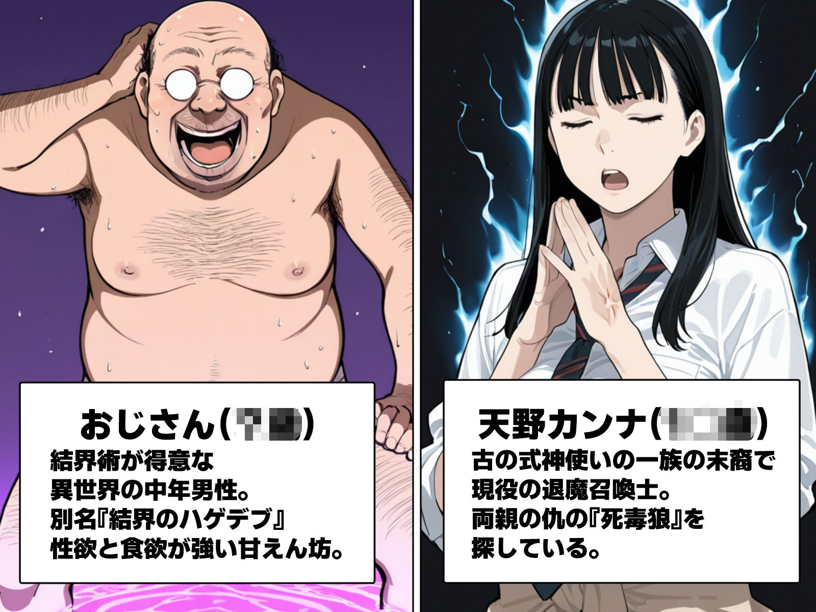 退魔師ギャルが詠唱ミスでキモオジのママになる話 画像1