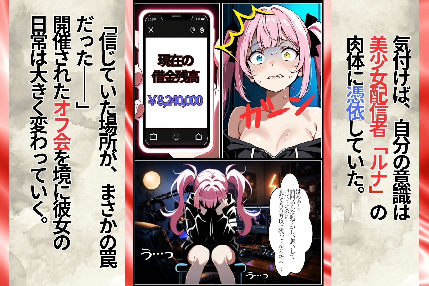 裏切りのオフ会に呼ばれて密室でおもちゃにされたら、男たちの絶倫ピストンでさらに脳まで雌堕ちさせられました 画像2
