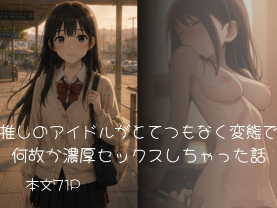 推しのアイドルがとてつもなく変態で何故か濃厚セックスしちゃった話