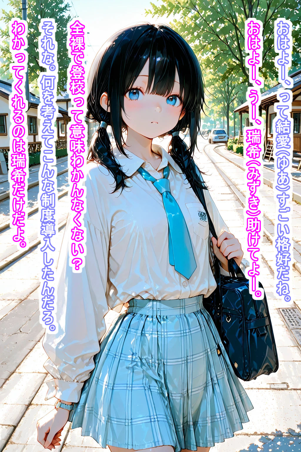 全裸登校制度  結愛の場合  〜クレイジーサイコふたなりレズ  ダリア編〜 画像8