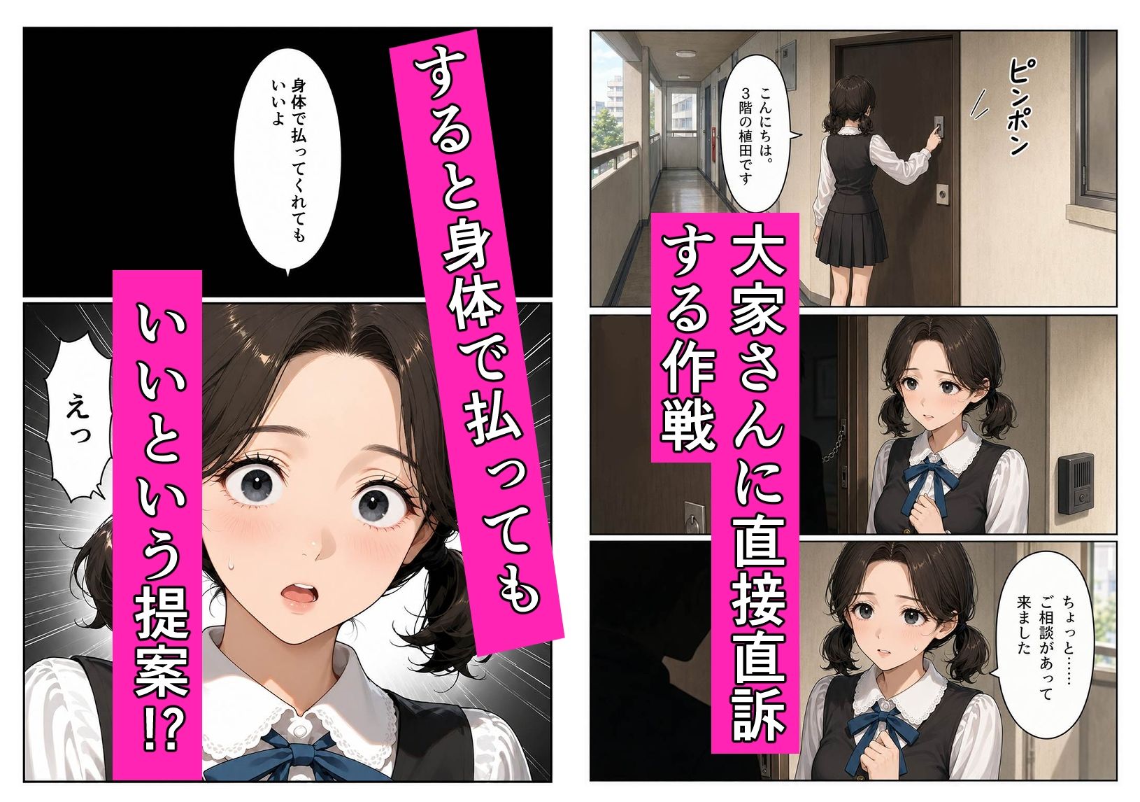 家賃が払えない人妻NTR物語〜からだで払ってくれてもいいよ〜 画像2