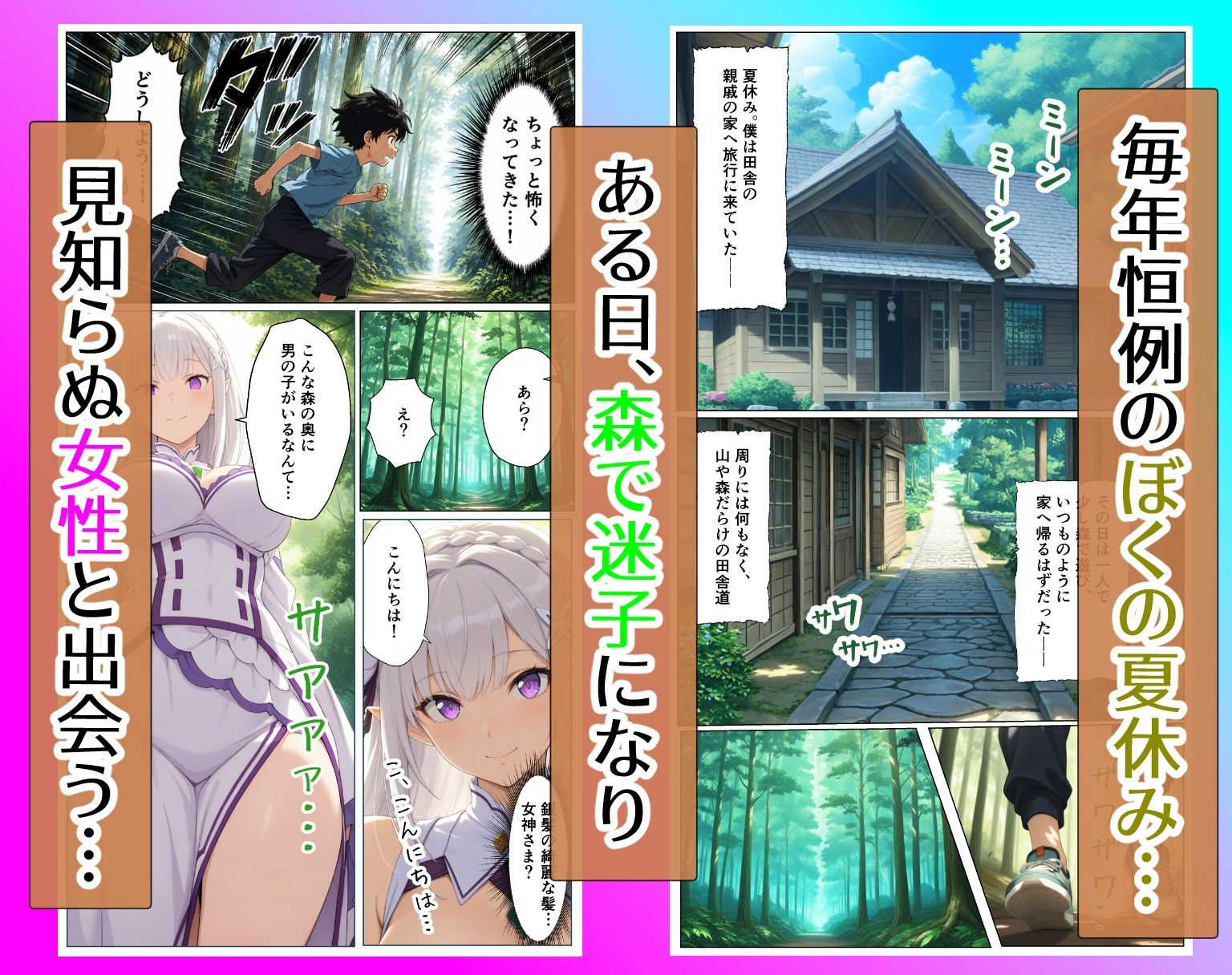 森で迷った僕を拾ったのはエ〇リアとレ〇でした〜屋敷で始まる種付け三昧の夏休み〜 画像1