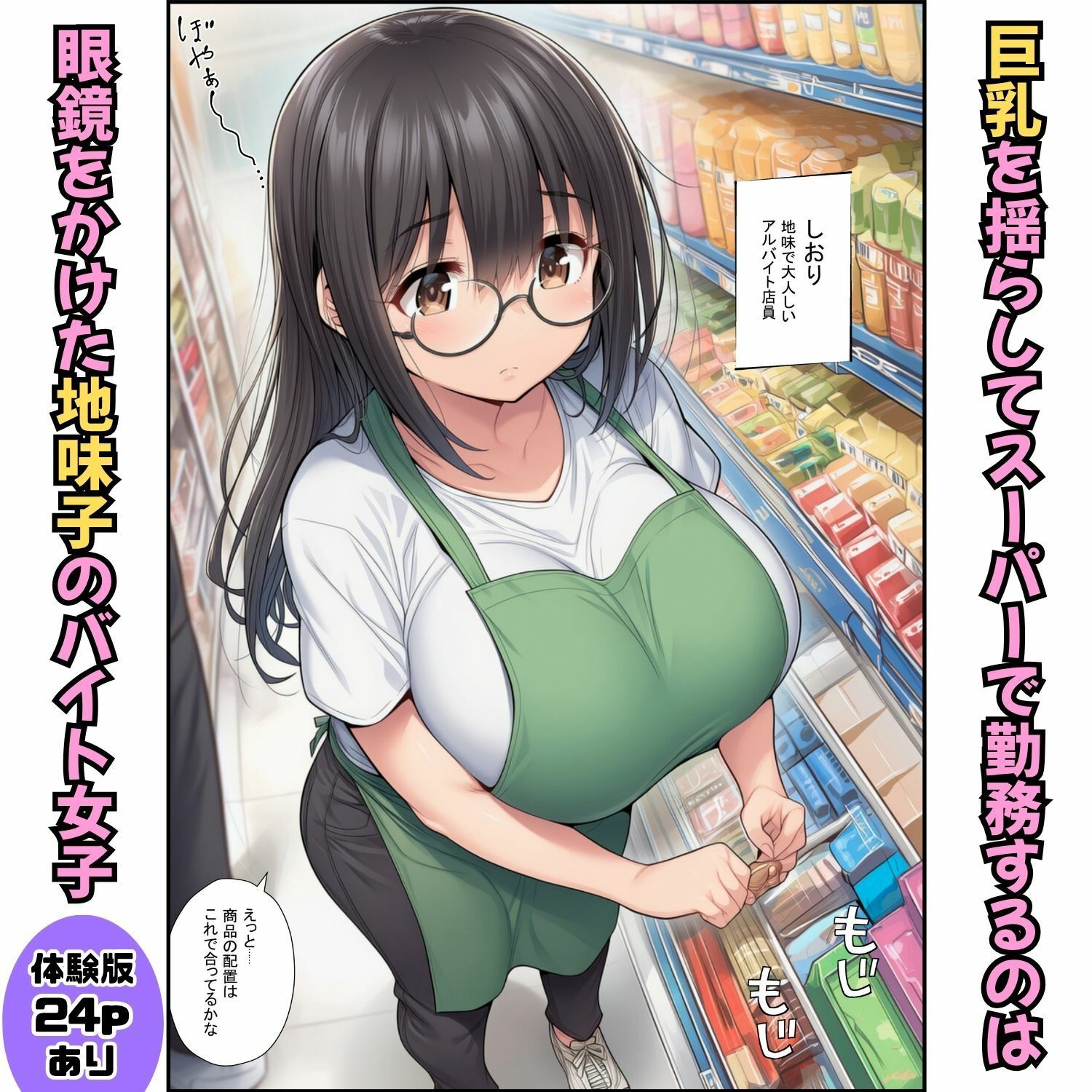 地味子の正体は巨乳美女！初体験を捧げる秘密のご奉仕1
