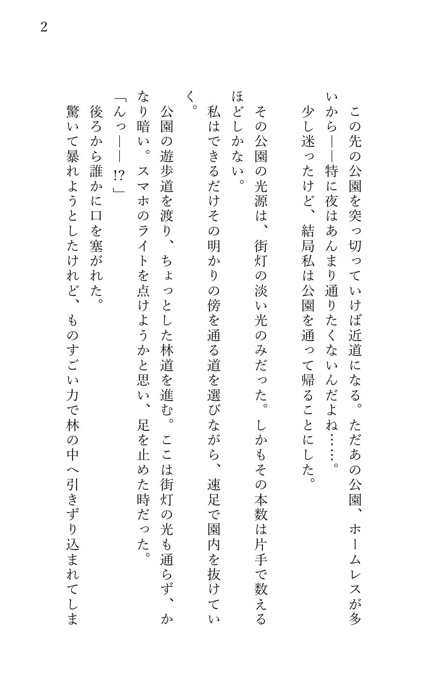 堕とされる私〜レ〇プ編1〜 夜道で襲われて… サンプル2