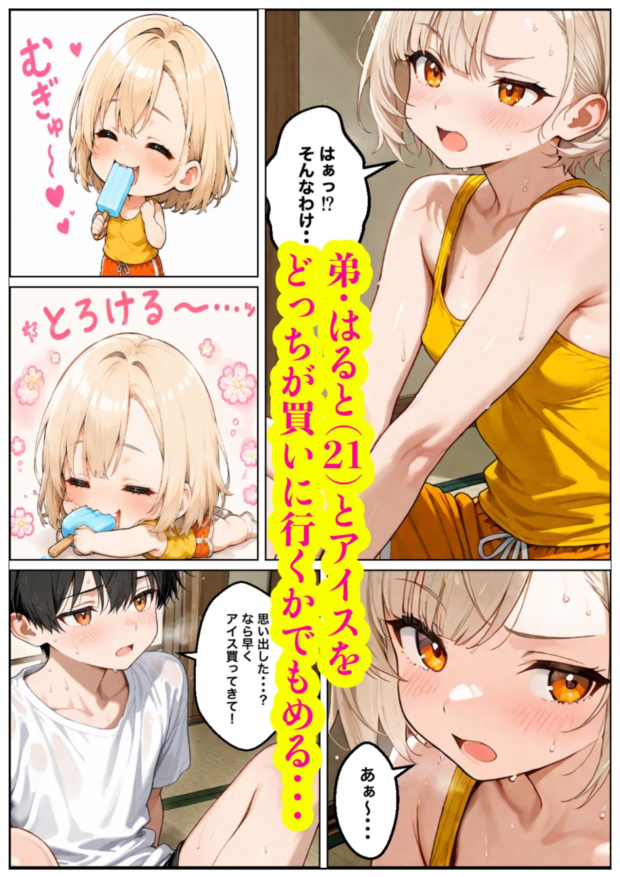 姉弟戦争 敗者はアイスを買いに行く。 サンプル画像 4