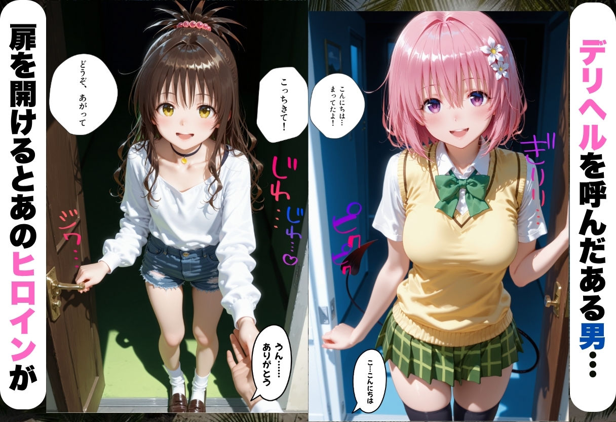 変身着せ替えデリヘルで激かわヒロインと濃厚中出しセックスした話ト〇ブル・ダークネス編 サンプル画像 1