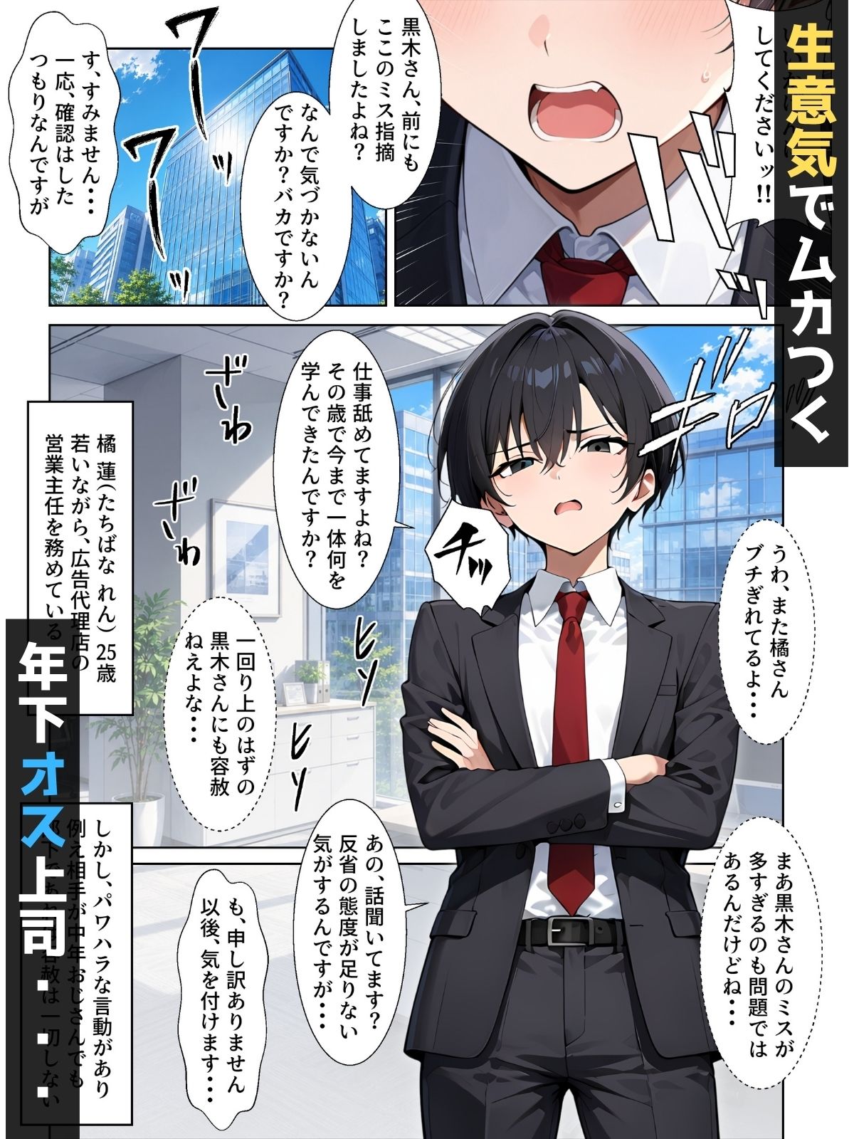 【男の娘×催●】〜Z世代のムカつく年下オス上司を常識改変〜 画像1
