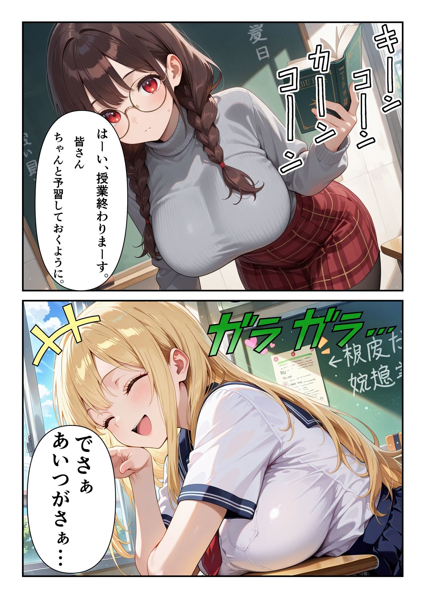 クラスの金髪ギャルが性欲モンスターだった 画像3