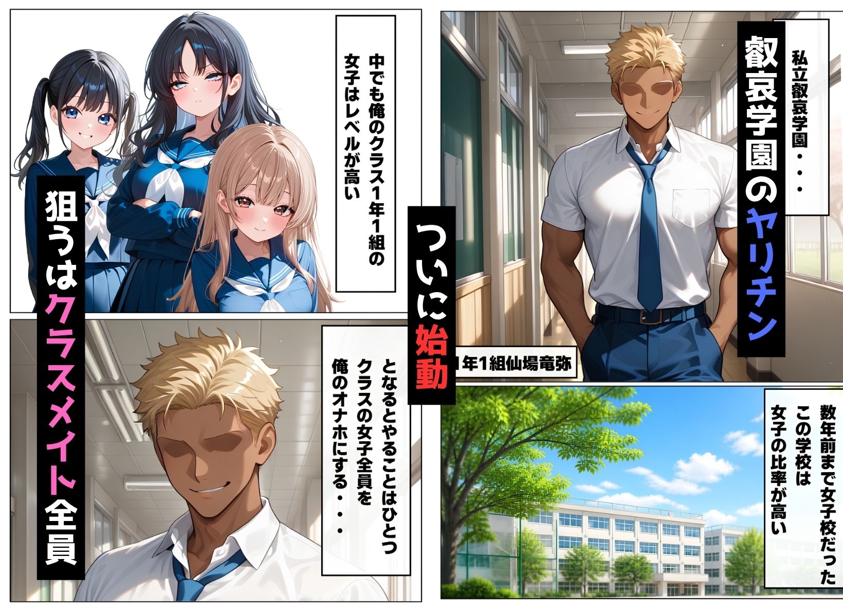 仙場の野望〜クラスの女子を全員俺のモノにするまで〜 画像1