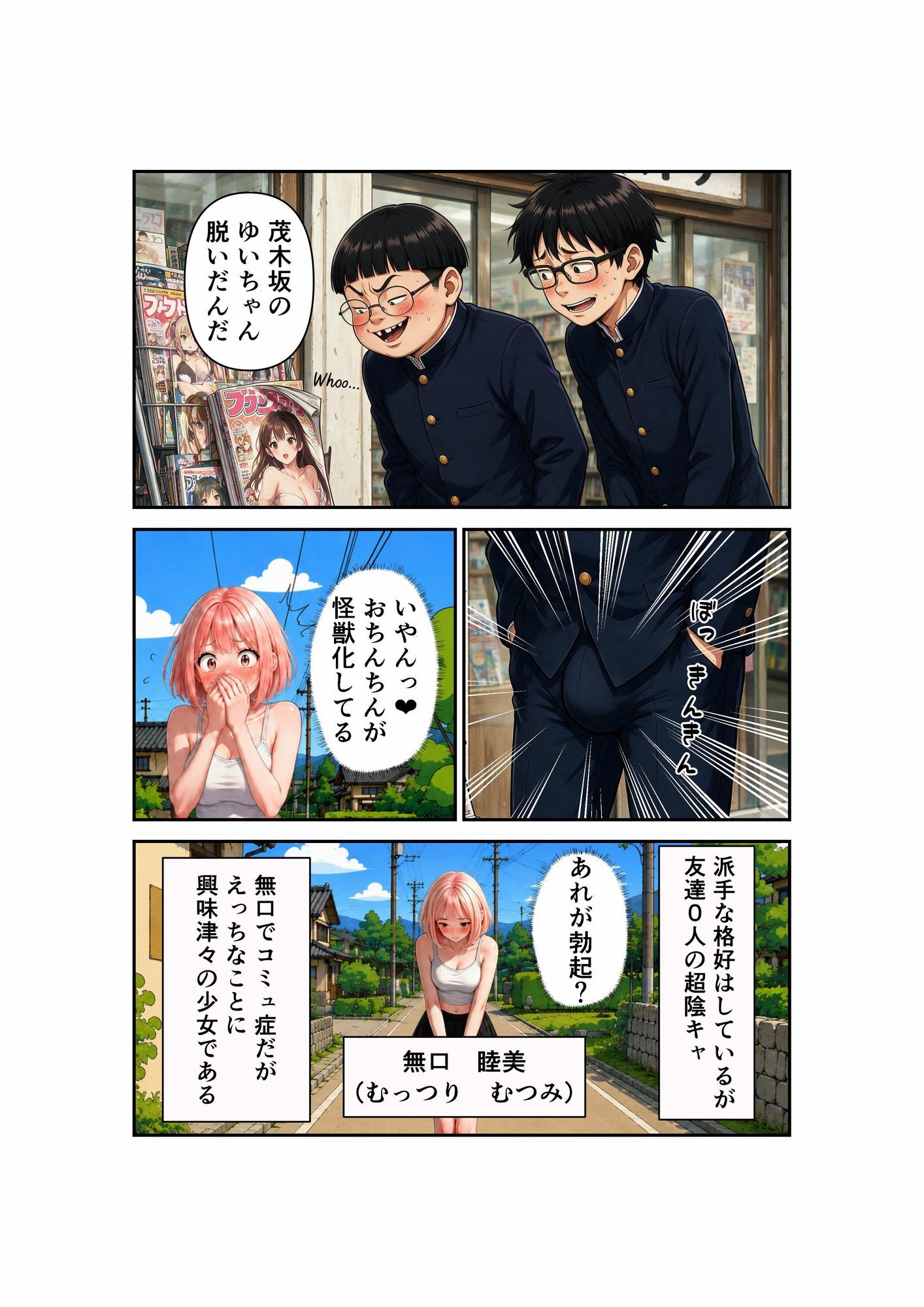 むっつりギャルの電車お尻誘惑〜学ランをボッキさせて喜んでたら痴●オタクに横取りされてもっと絶頂しちゃう無防備スケベ娘〜 サンプル画像 3