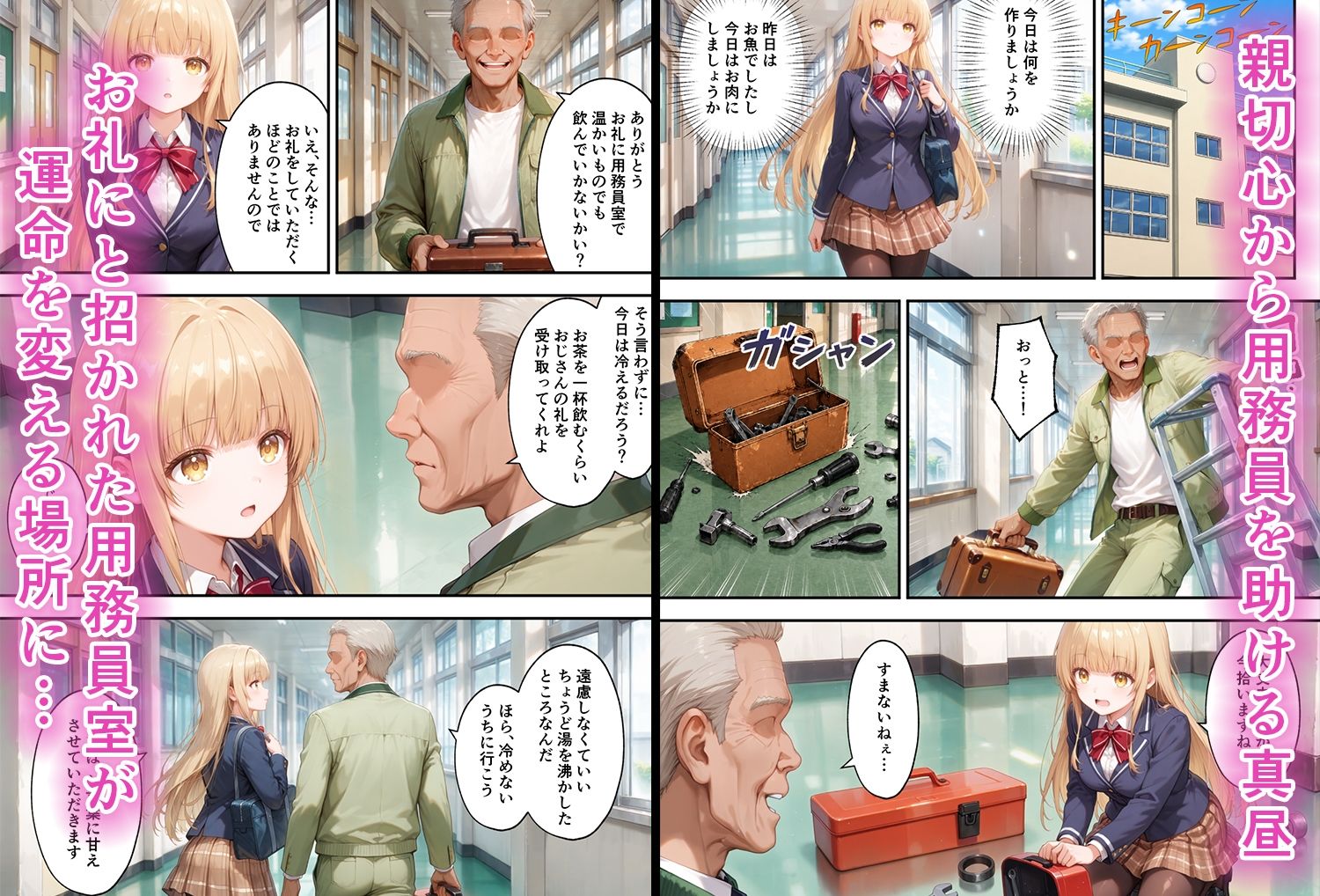 【無料エロ漫画】d_808214 お隣の天使様がいつの間にか快楽堕ちしていた件(ぶるーと)