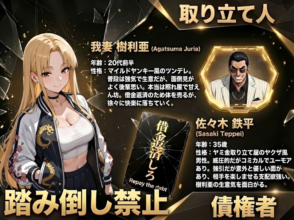 【高画質版】借金ツンデレヤンキーの快楽返済 〜コテコテ闇金ヤクザとの甘い夜〜 画像1