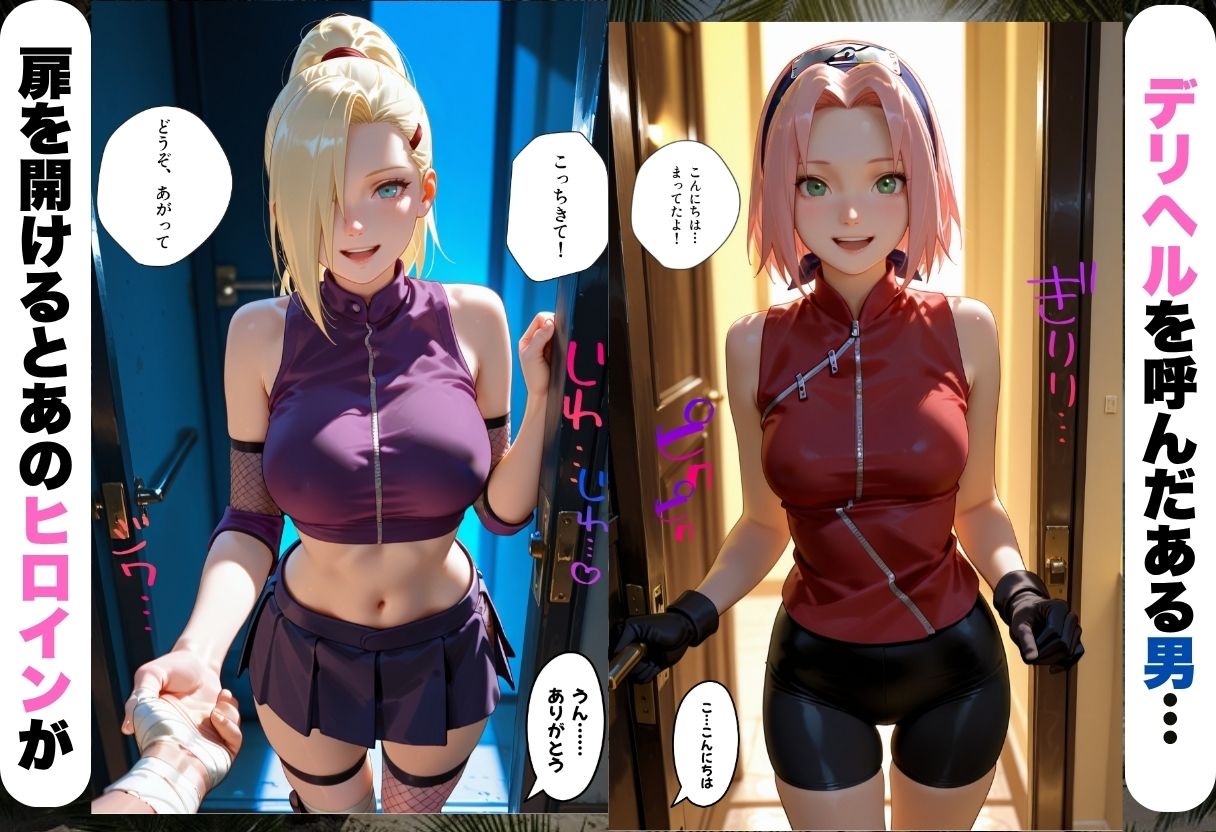 変身着せ替えデリヘルで激かわヒロインと濃厚中出しセックスした話ナ〇ト編 画像1