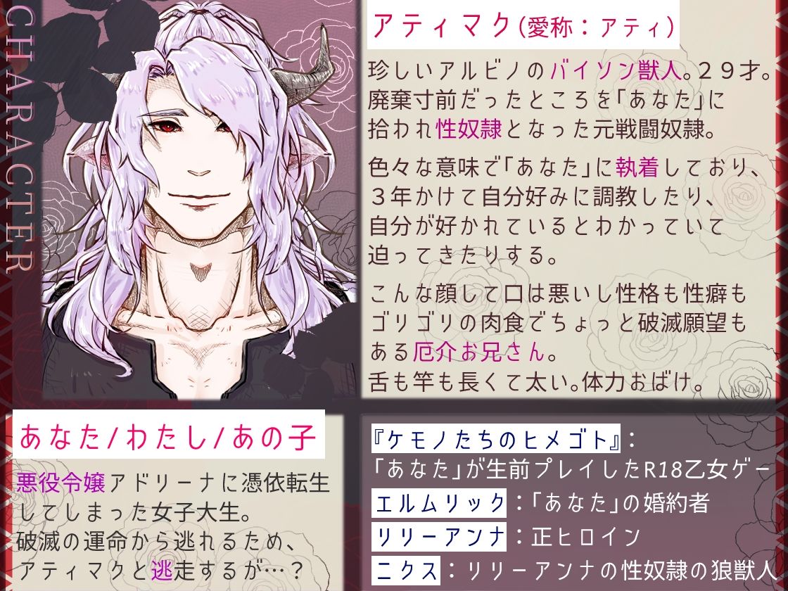 R18乙女ゲーの転生悪役令嬢ですが、なぜかモブですらない獣人性奴●の下剋上発情エッチで「幸せなお嫁さんEND」しちゃいました サンプル2