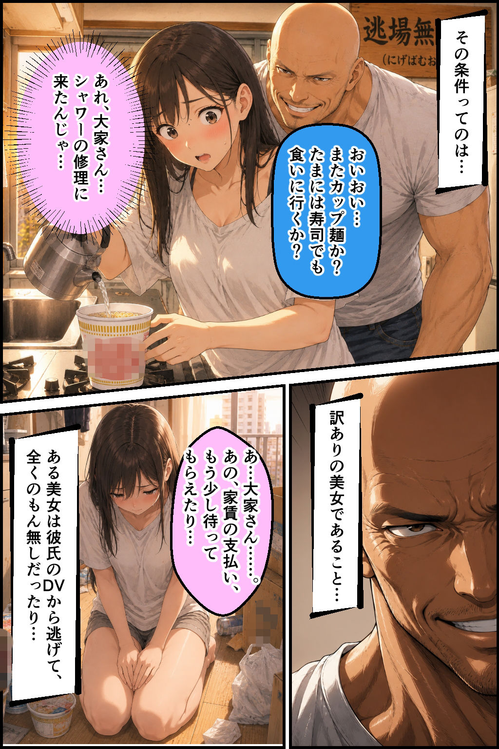 訳あり美女限定アパート！逃場無犯荘  大家に調教される逃亡メスたち  橘葵編 画像3