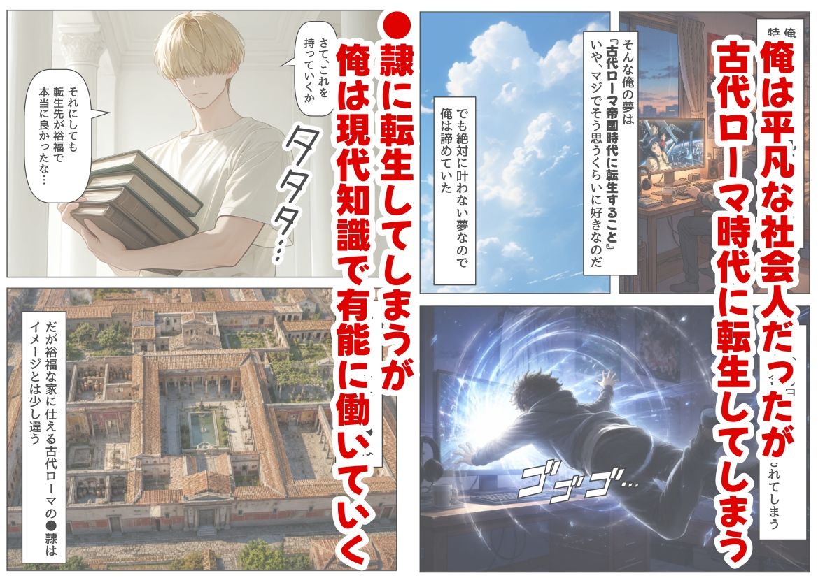 古代ローマ帝国の●隷転生したら、エロすぎた〜 画像1