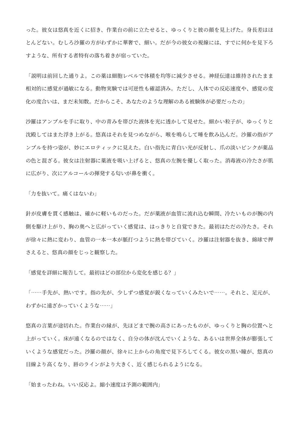 縮小実験 ―氷室沙羅の玩具― 画像2