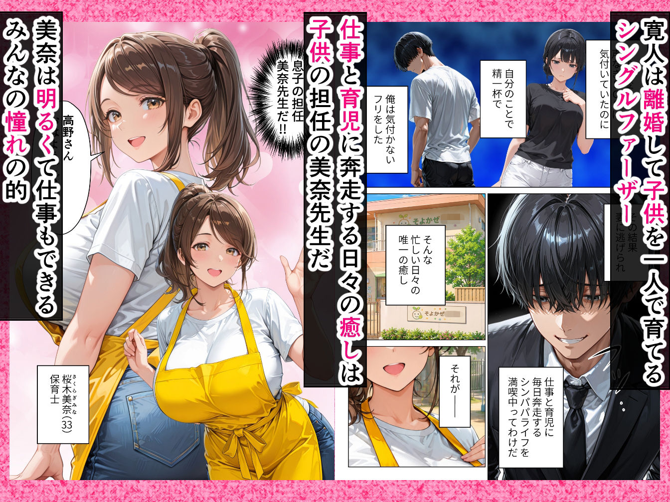 【無料エロ漫画】d_809822 不妊に悩む人妻保育士に快楽を教え込んだら俺にだけメスの顔を見せてくれるようになった話(りんごパイ)