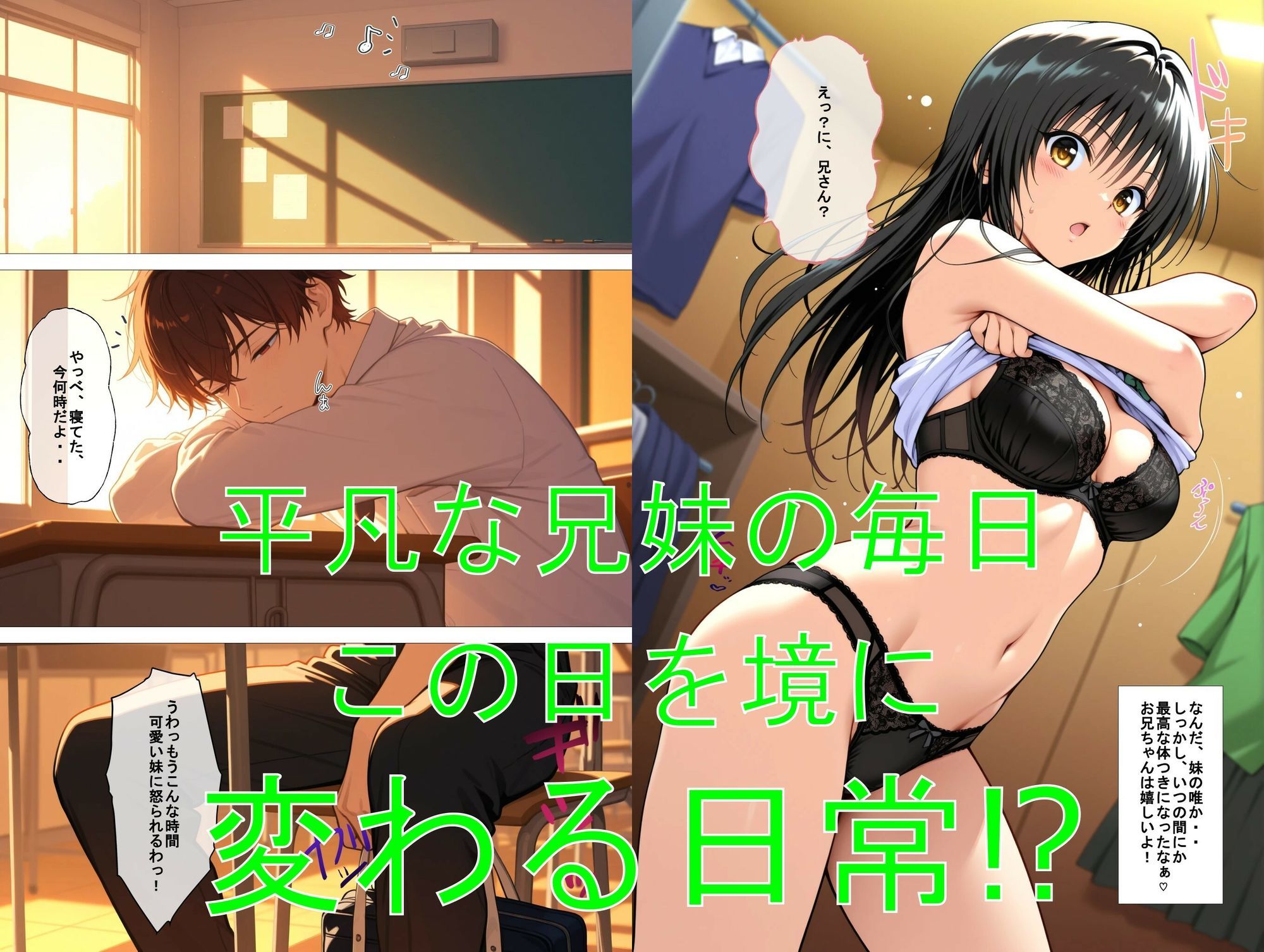 【エロ漫画】俺の妹は兄さん大好きっ娘でした！  意地の張り合いで妹と？相思相愛なんでラブラブになりました2