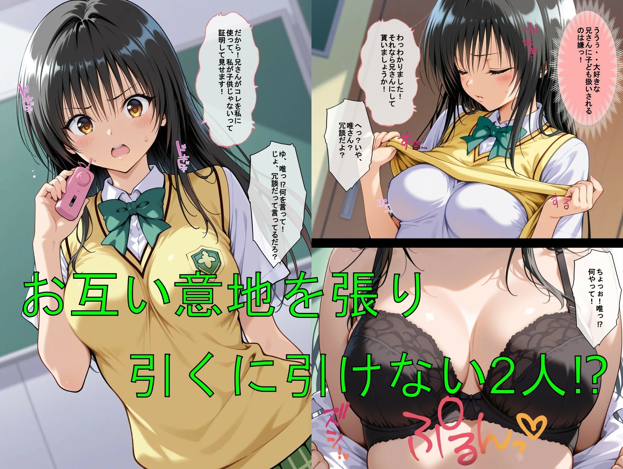 【エロ漫画】俺の妹は兄さん大好きっ娘でした！  意地の張り合いで妹と？相思相愛なんでラブラブになりました4
